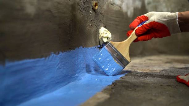 Commercial Exterior Waterproofing project at a Sterrett, AL business property by SJ Waterproofing Pros